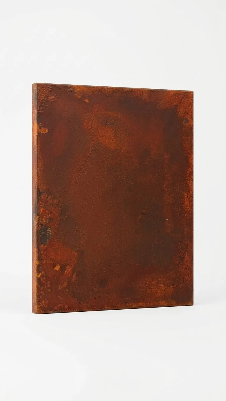 Rusted iron patina swatch 02, deep oxide tone